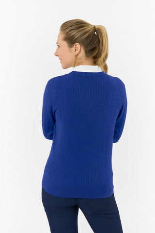 Pure Golf Suzie Summer Weight Jumper - Yale Navy