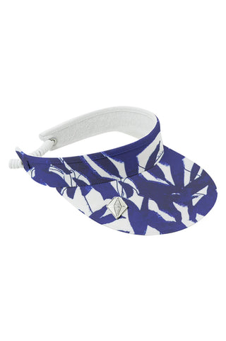 Arielle Telephone Wire Ladies Golf Visor - Wild Peony Navy