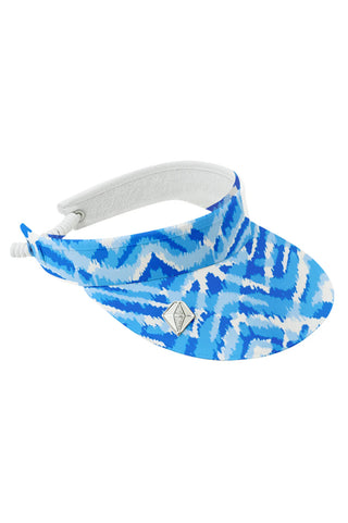 Arielle Telephone Wire Ladies Golf Visor - Santorini Skies