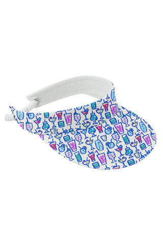 Arielle Telephone Wire Ladies Golf Visor - Over Eighteen Boozy