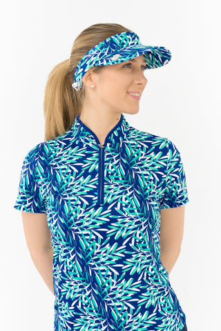 Arielle Telephone Wire Ladies Golf Visor - Floating Palms Yale