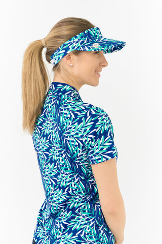 Arielle Telephone Wire Ladies Golf Visor - Floating Palms Yale