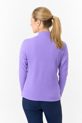 Pure Golf Ladies Iris Soft Fleece Golf Quarter Zip - Future Dusk