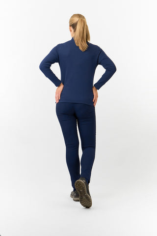 Pure Golf Ladies Iris Soft Fleece Golf Quarter Zip - Navy