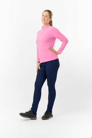 Iris Super Soft Fleece Quarter Zip - Pink