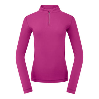 Pure Golf Ladies Iris Soft Fleece Golf Quarter Zip - Plum
