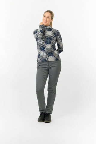 Pure Golf Ladies Amy Soft Golf Roll Neck - Quiet Glade