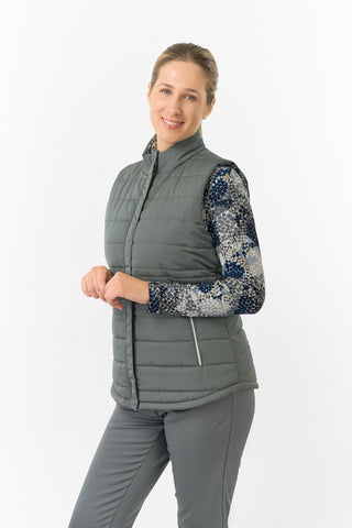 Pure Golf Ladies Eve Reversible Gilet- Quiet Glade