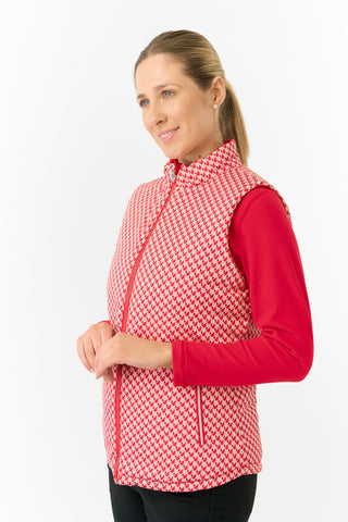 Pure Golf Ladies Eve Reversible Gilet- Woven Chantilly