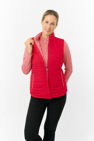Pure Golf Ladies Eve Reversible Gilet- Woven Chantilly