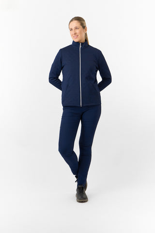 Pure Golf Ladies Lola Lined Textured Winter Jacket - Navy