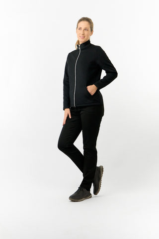 Pure Golf Ladies Lola Lined Textured Winter Jacket - Black