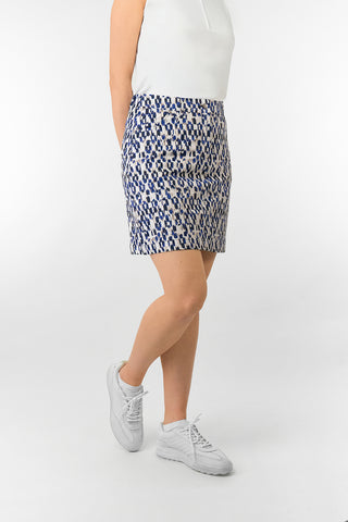 Ladies Golf Clarity Patterned  Golf Skort - Sands of Time