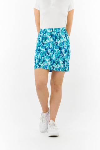 Ladies Golf Clarity Printed Golf Skort - Water Lily