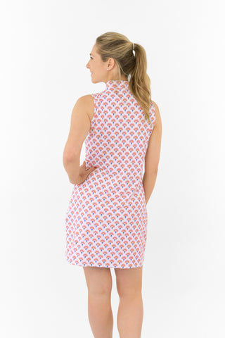 Pure Golf Miley Sleeveless Golf Dress - Mediterranean Sunset