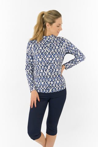 Pure Golf Balance Mid Layer Ladies Golf Top - Sands of Time