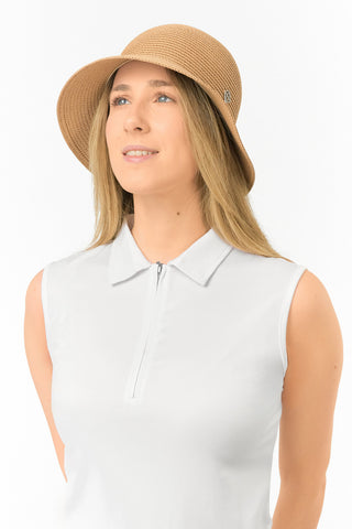 Lea Ladies Straw Golf Hat - Natural