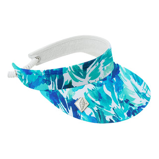Arielle Patterned Golf Visor - Water Lily