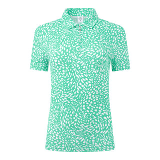 Pure Golf Amity Short Sleeve Polo Shirt - Sweet Pea Awe