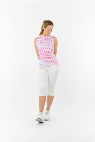 Ellen Sleeveless Ladies Polo Golf Shirt - Fairway Fizz
