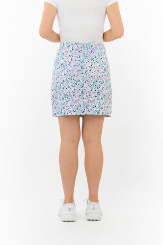 Ladies Golf Clarity Patterned  Golf Skort - Mirrored Moonstone