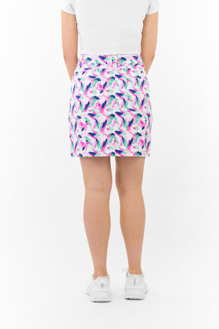 Ladies Golf Clarity Patterned  Golf Skort - Portrait of Paradise