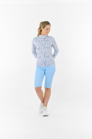 Pure Golf Balance Mid Layer Ladies Golf Top - Mirrored Moonstone