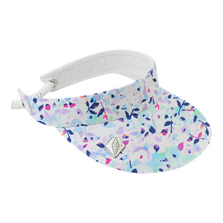 Arielle Patterned Golf Visor - Mirrored Moonstone