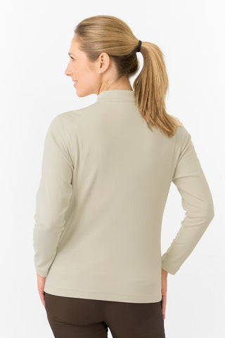 Iris Super Soft Fleece Quarter Zip - Oyster