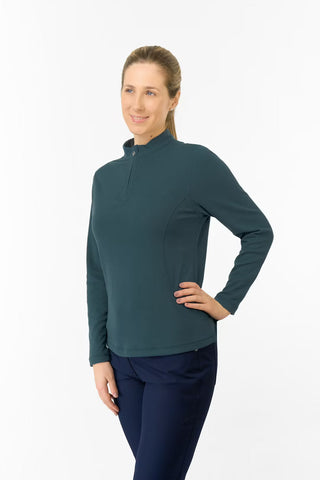 Iris Super Soft Fleece Quarter Zip - Teal Ink