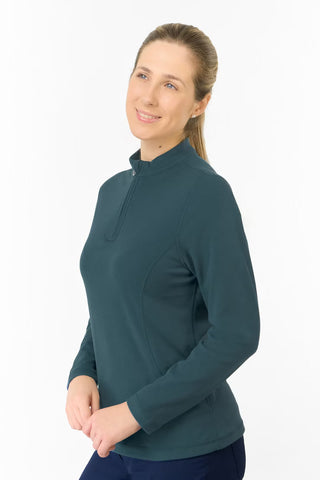 Iris Super Soft Fleece Quarter Zip - Teal Ink