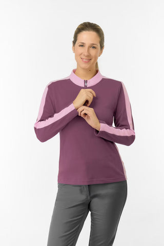 Jane Super Soft Quarter Zip Jumper - Deep Sugar Plum