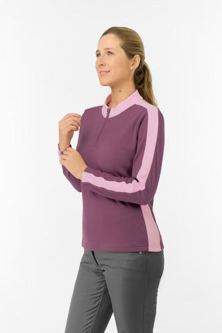 Jane Super Soft Quarter Zip Jumper - Deep Sugar Plum