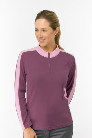Jane Super Soft Quarter Zip Jumper - Deep Sugar Plum