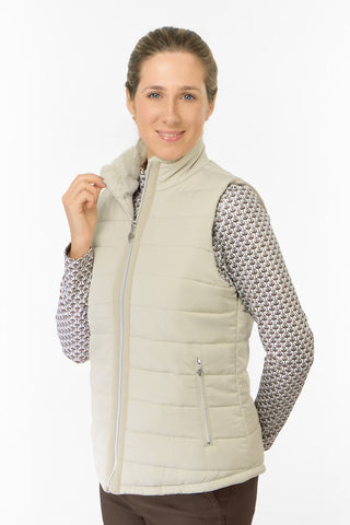 Hemisphere Fur Gilet - Oyster
