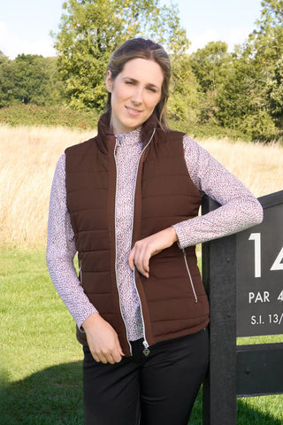 Hemisphere Fur Gilet - Cocoa Powder