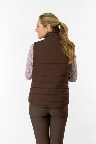 Hemisphere Fur Gilet - Cocoa Powder