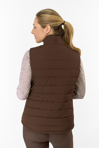 Hemisphere Fur Gilet - Cocoa Powder