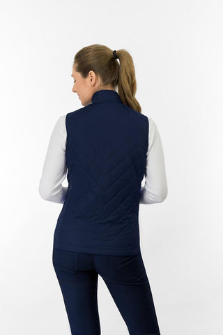 Josie Stretch Panel Ladies Gilet - Navy