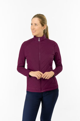 Jessica Stretch Panel Jacket - Morello Cherry
