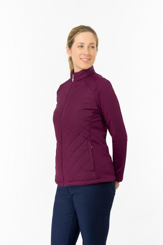 Jessica Stretch Panel Jacket - Morello Cherry