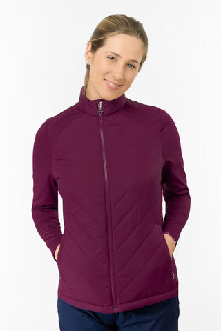 Jessica Stretch Panel Jacket - Morello Cherry