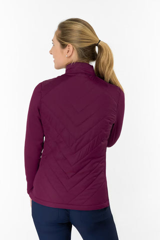 Jessica Stretch Panel Jacket - Morello Cherry