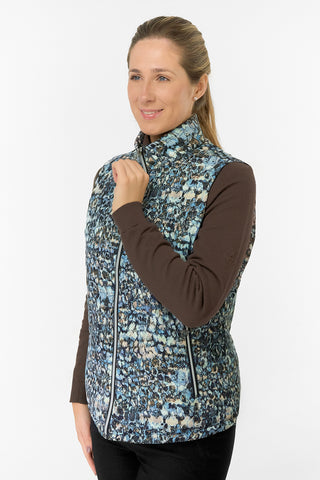 Kimberly Printed Gilet - Gilded Aspen