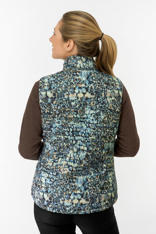 Kimberly Printed Gilet - Gilded Aspen