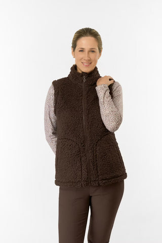 Dolly Fleece Gilet - Cocoa Powder