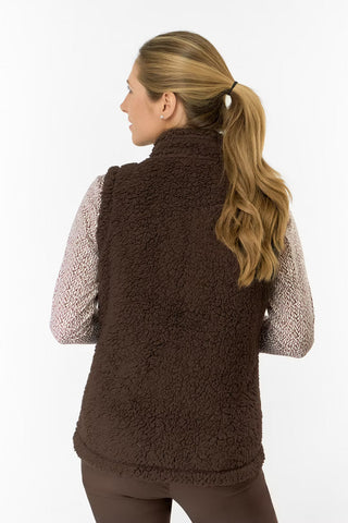 Dolly Fleece Gilet - Cocoa Powder