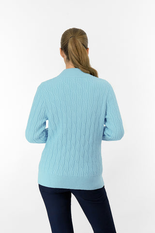 Ladies Sorrell Lined Jumper (Margot Knit) - Retro Blue