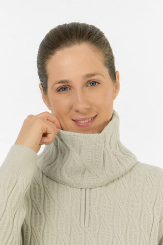 Suzie Margot Knit Waterproof Snood - Oyster