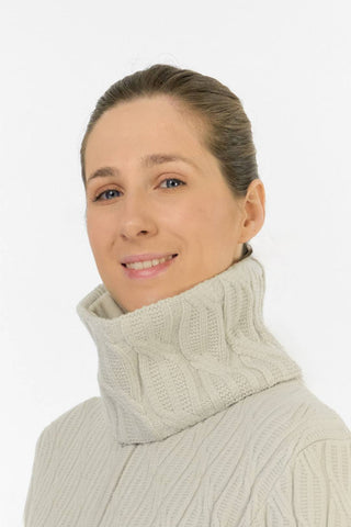 Suzie Margot Knit Waterproof Snood - Oyster